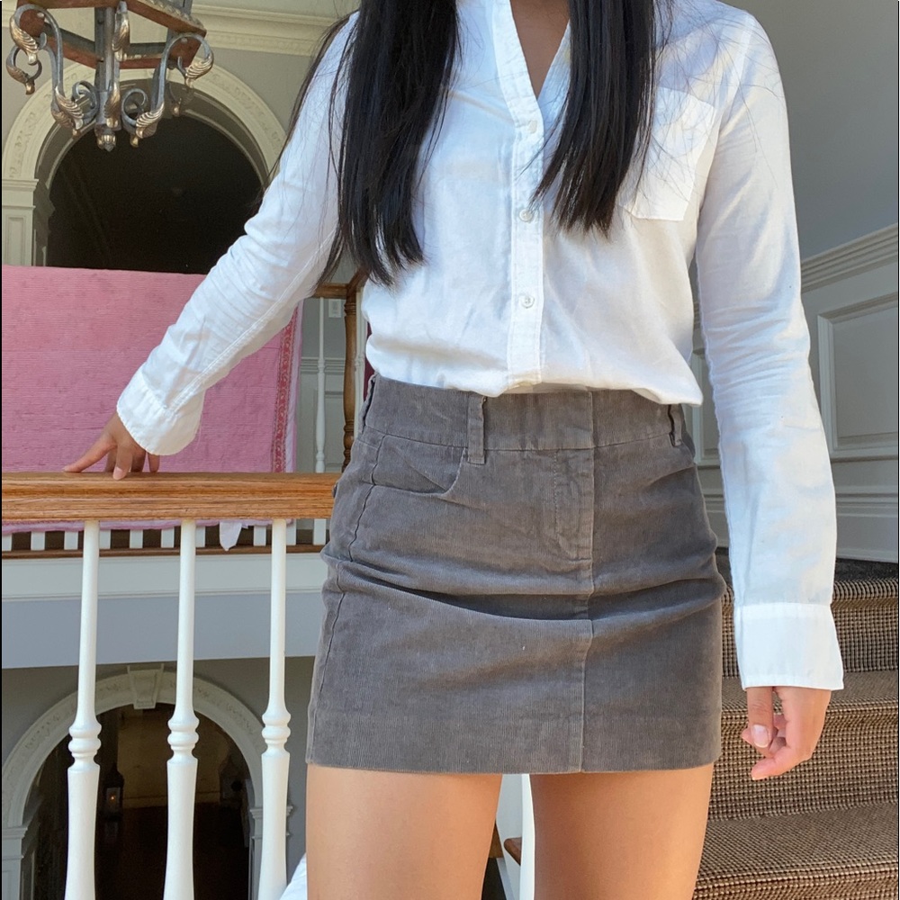 J crew corduroy mini skirt size 4